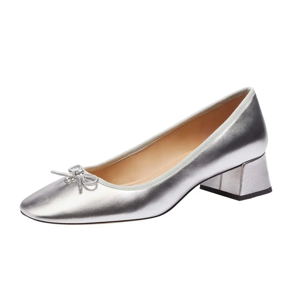 COACH WOMEN'S CU224 SLV 10 B AVA METALLIC LTH SILVER 10 B